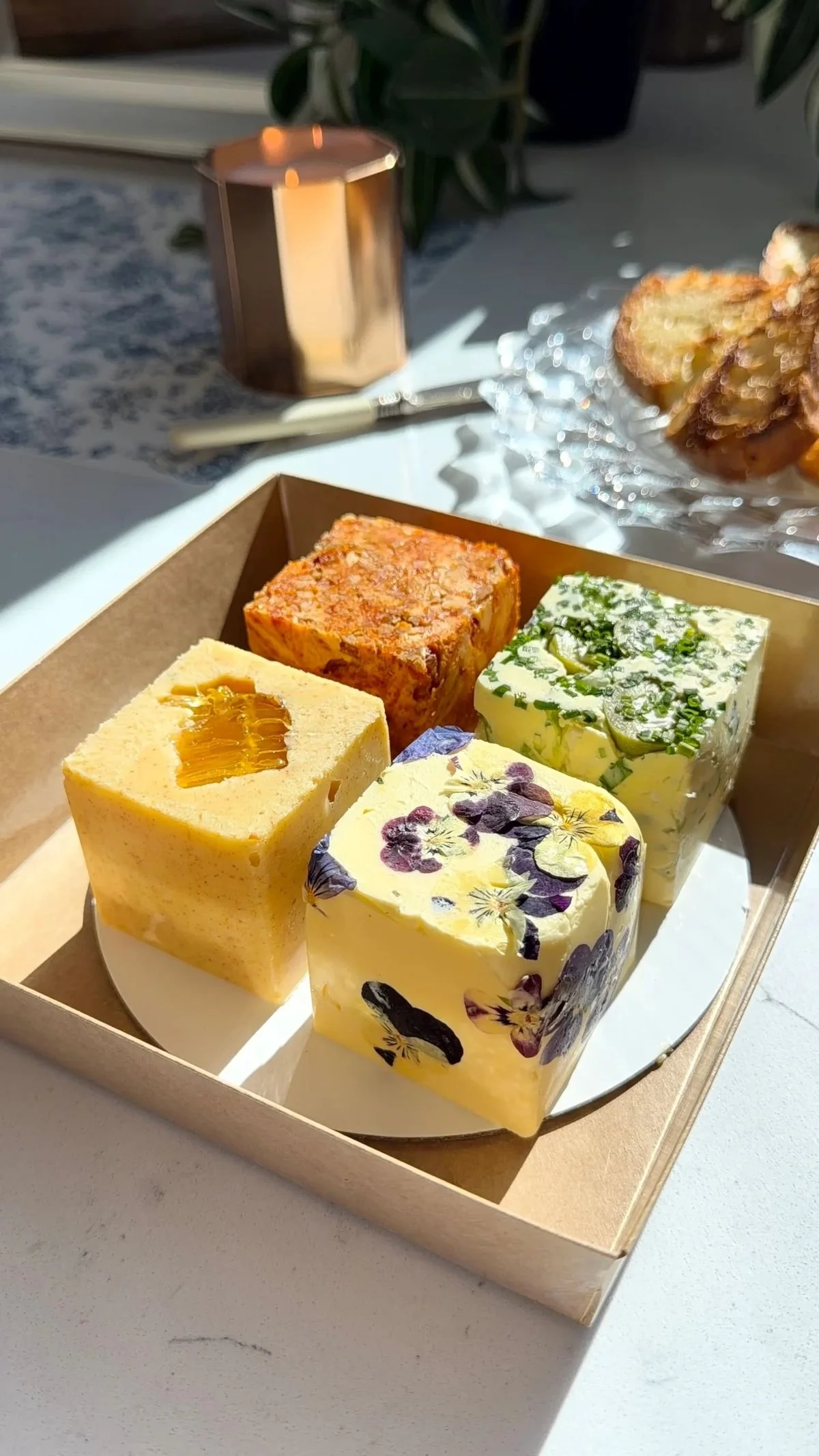 A box of Butter Up flavoured butters